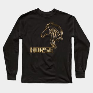 horse gold edition Long Sleeve T-Shirt